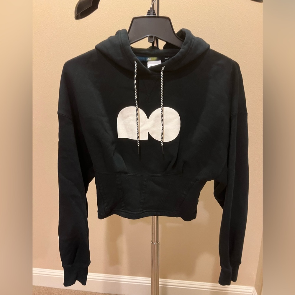 Nike Black Cropped Hoodie with Naomi Osaka graphic
